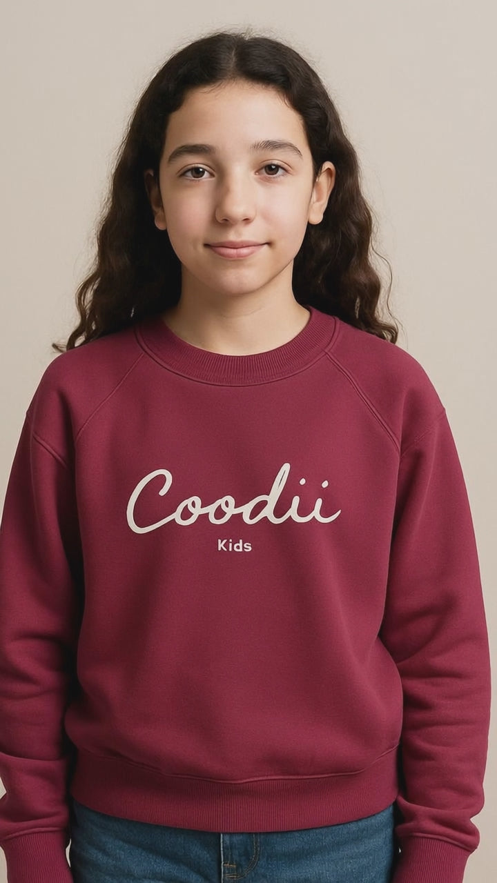 PULL ENFANT - ROUGE BORDEAUX
