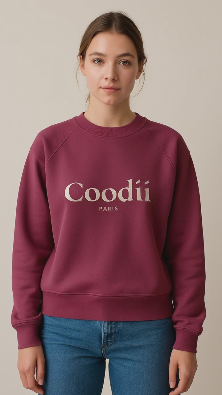 PULL FEMME - ROUGE BORDEAUX