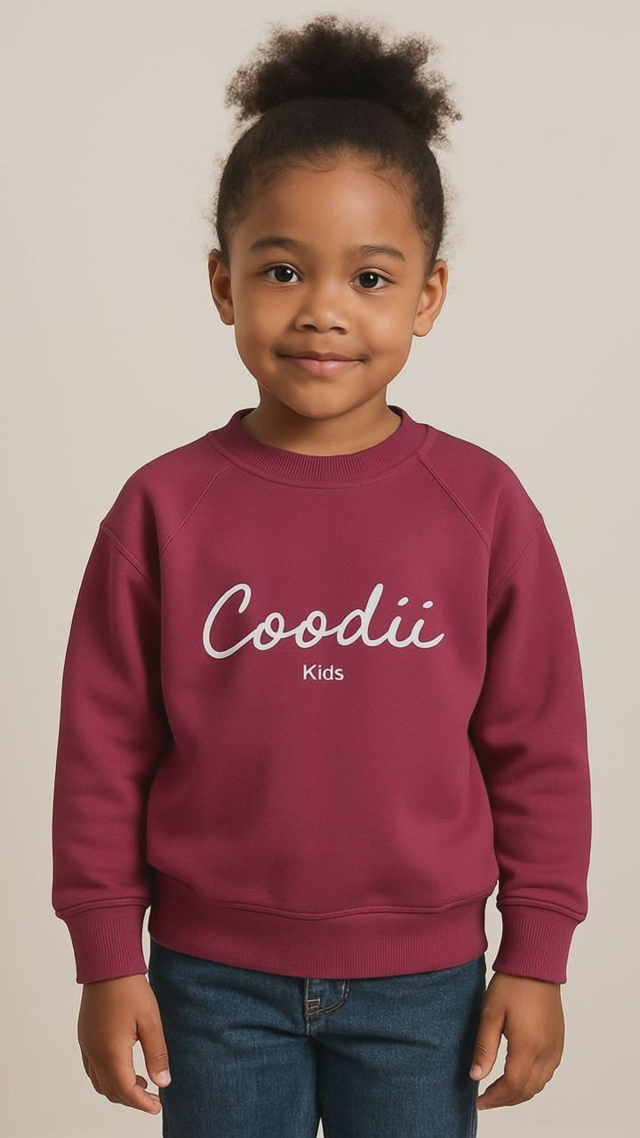 PULL ENFANT - ROUGE BORDEAUX