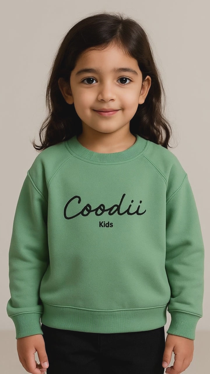 PULL ENFANT - VERT BOUTEILLE