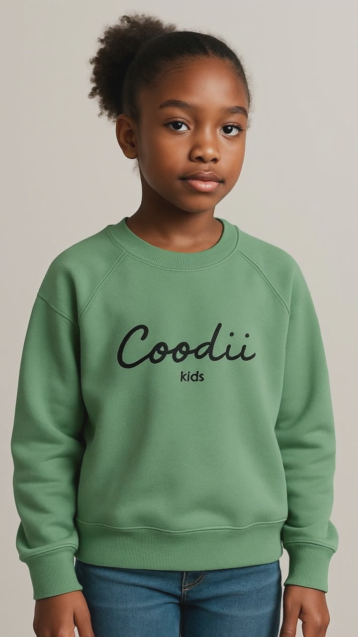 PULL ENFANT - VERT BOUTEILLE