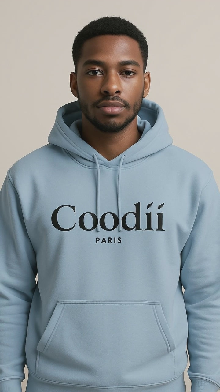 SWEAT-SHIRT HOMME - BLEU ICE