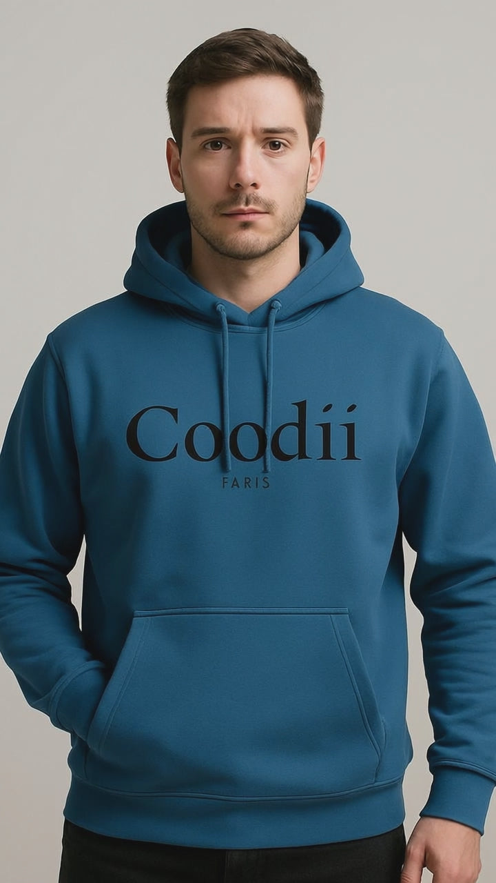 SWEAT-SHIRT HOMME - BLEU