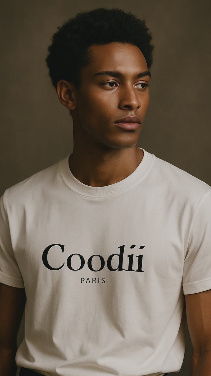 T-SHIRT HOMME MANCHES COURTES - BLANC